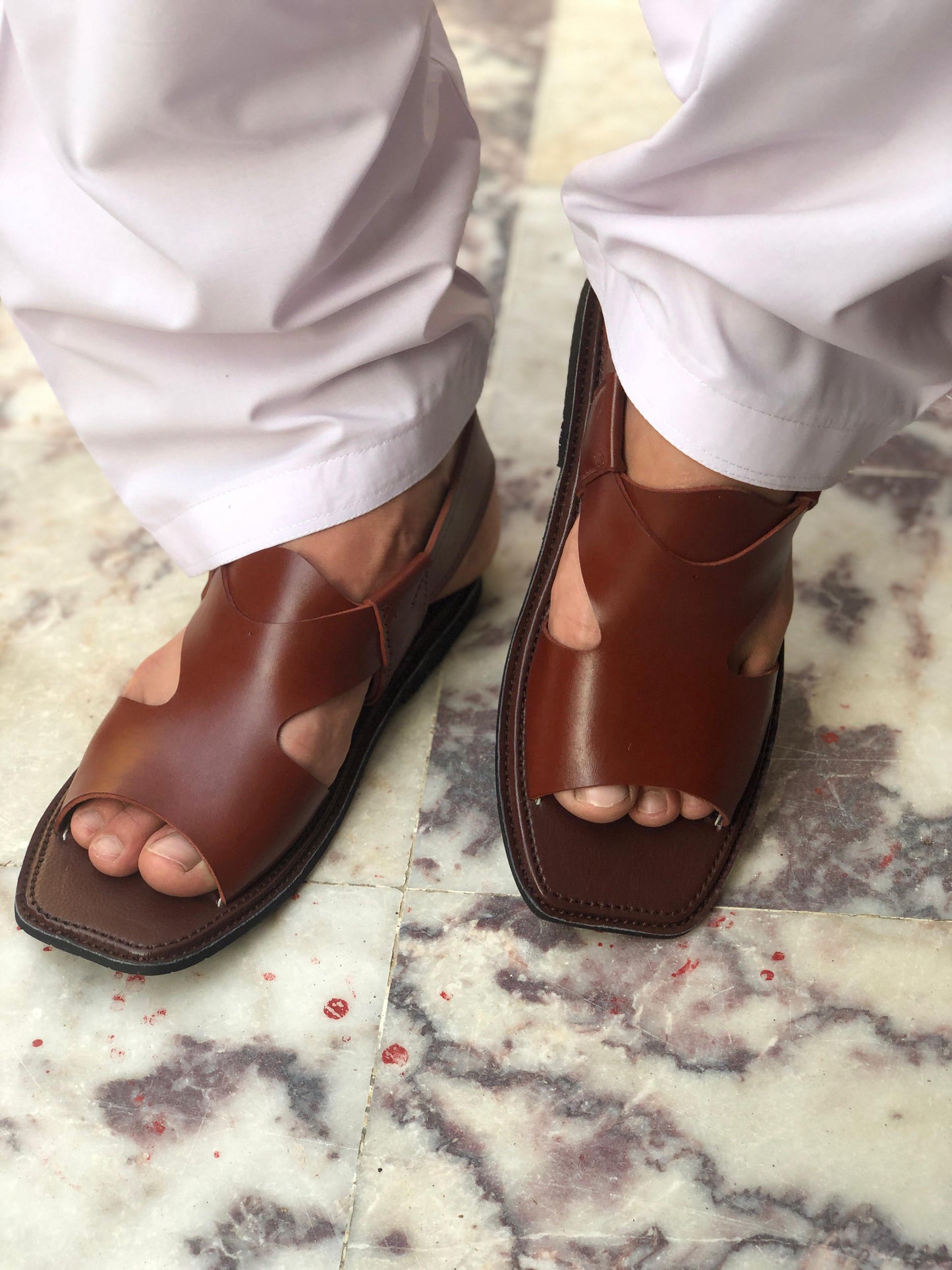 Handmade Pure Leather Panjedar Chappal