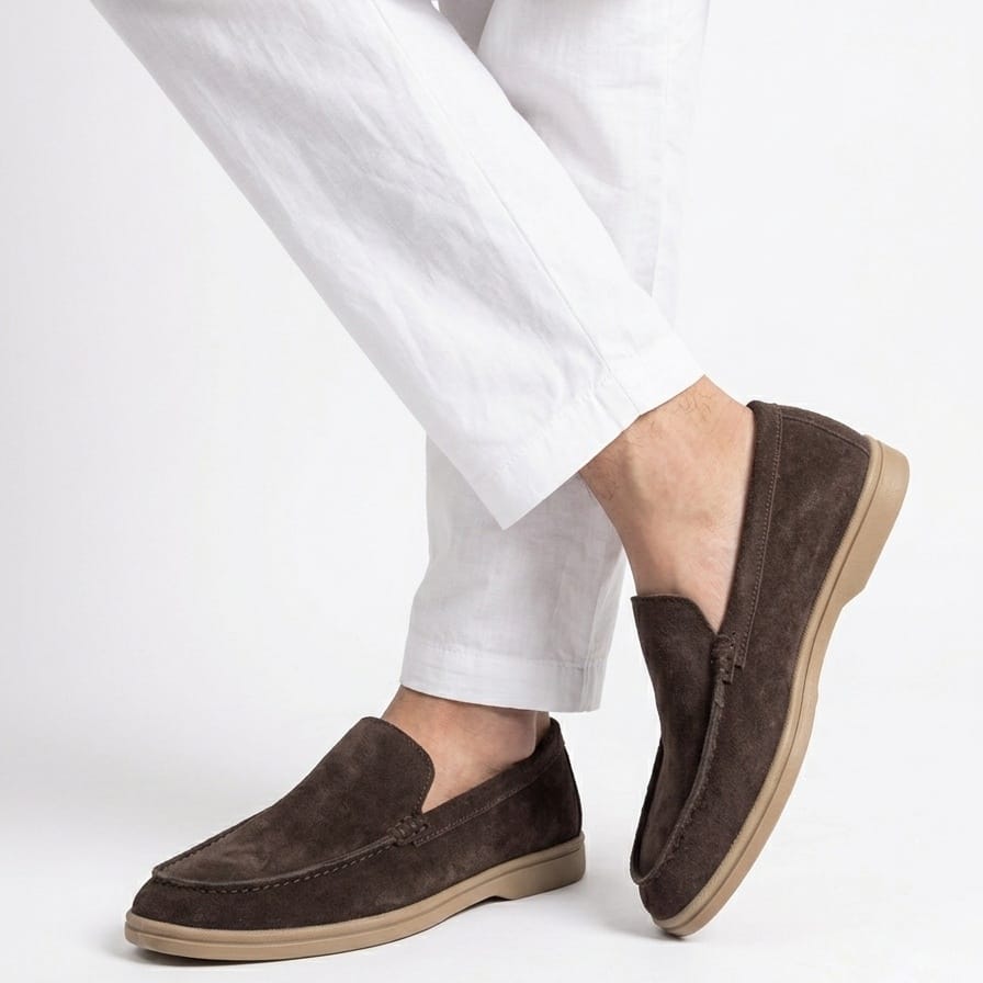 Loro Piana Inspired Dark Brown Loafers