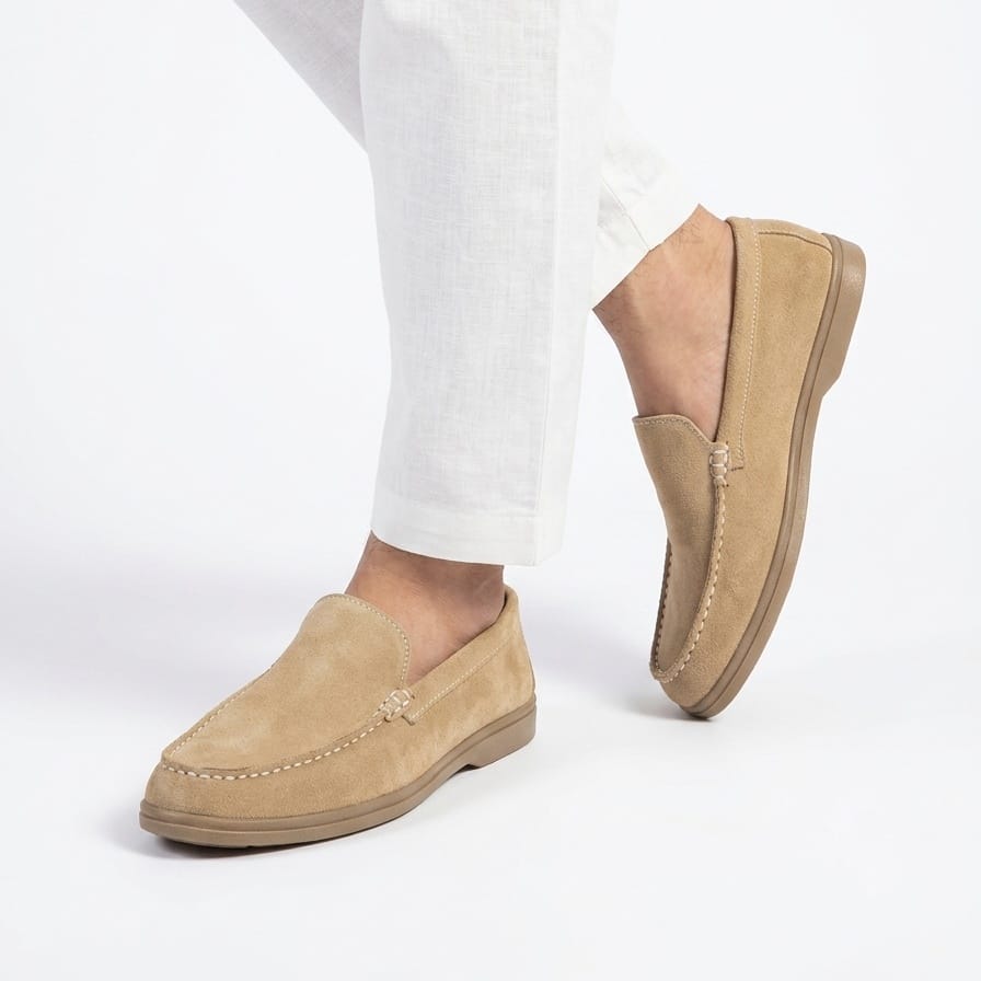 Loro Piana Inspired Off White Loafers