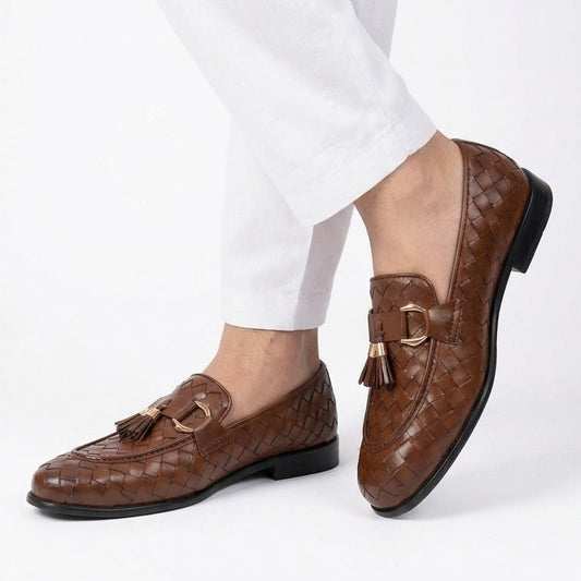 Heritage Woven Tassel Loafers