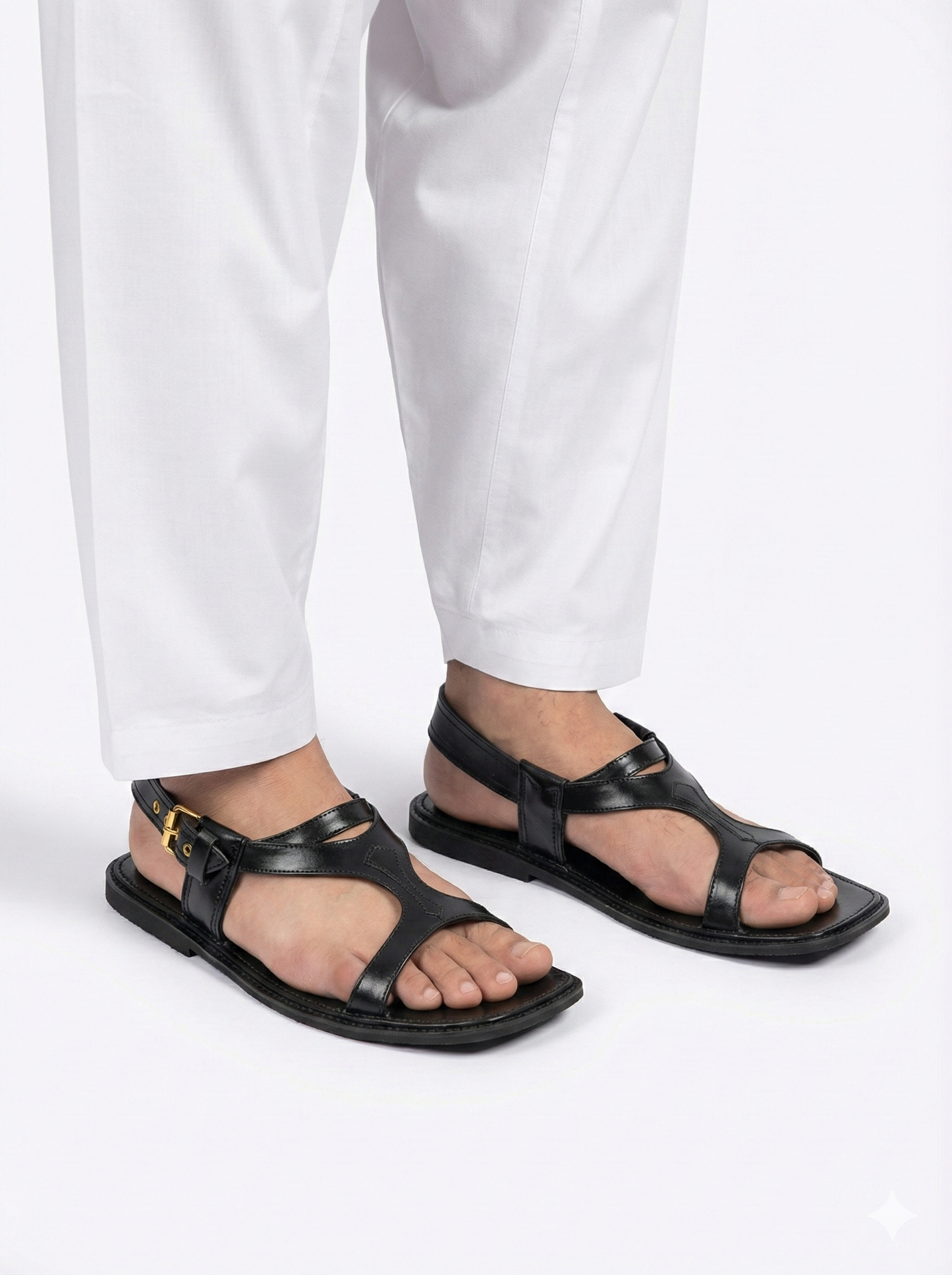 Handmade Pure Leather Panjedar Chappal for Men P#1009