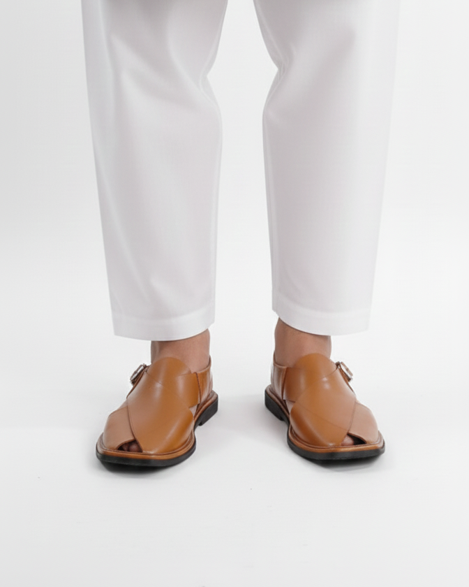 Handmade Pure Leather Peshawari Chappal for Men