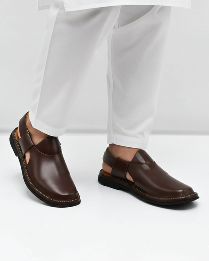 Handmade Pure Leather Peshawari Sandal for Men PS#10020