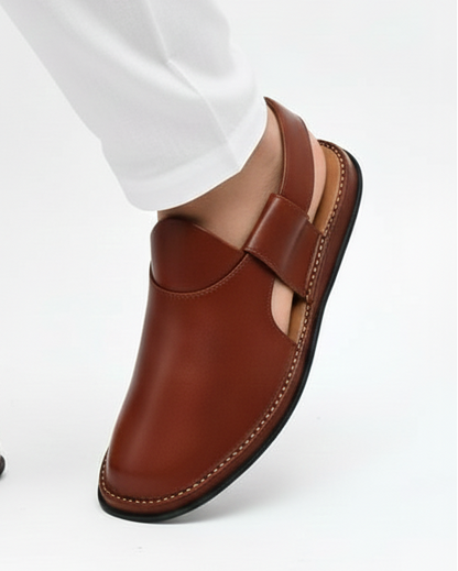 Handmade Pure Leather Peshawari Sandal for Men PS#10020