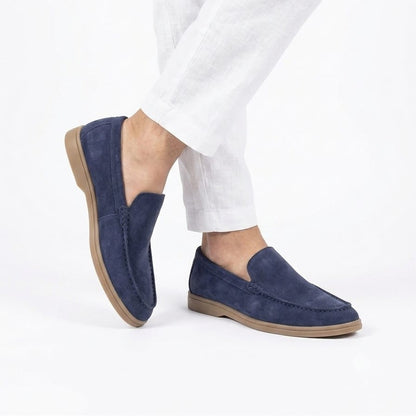 Loro Piana Inspired Navy Blue Loafers