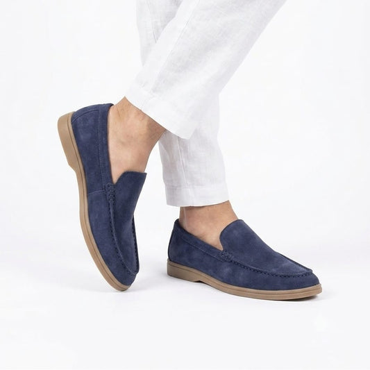 Loro Piana Inspired Navy Blue Loafers