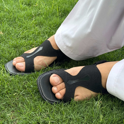 Leather & Fabric Panjedar Chappal