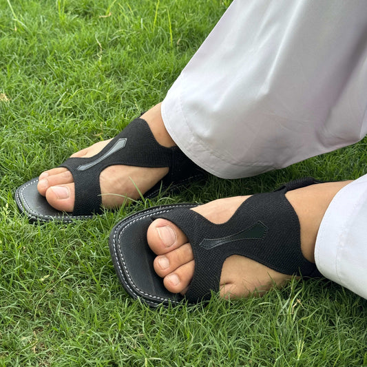 Leather & Fabric Panjedar Chappal