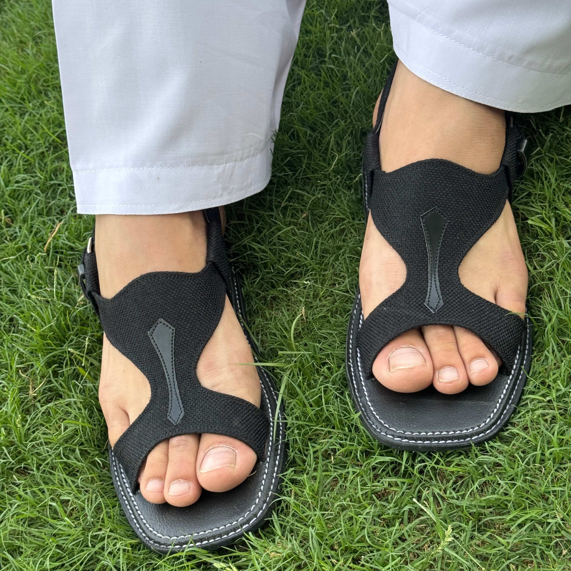 Leather & Fabric Panjedar Chappal