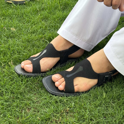 Leather & Fabric Panjedar Chappal