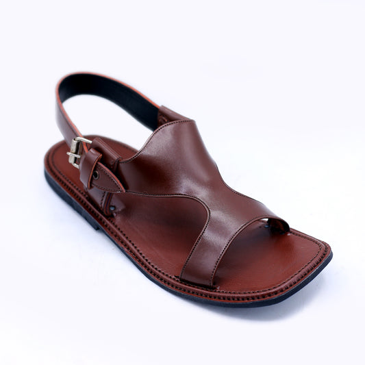 Handcrafted Brown Panjedar Chappal