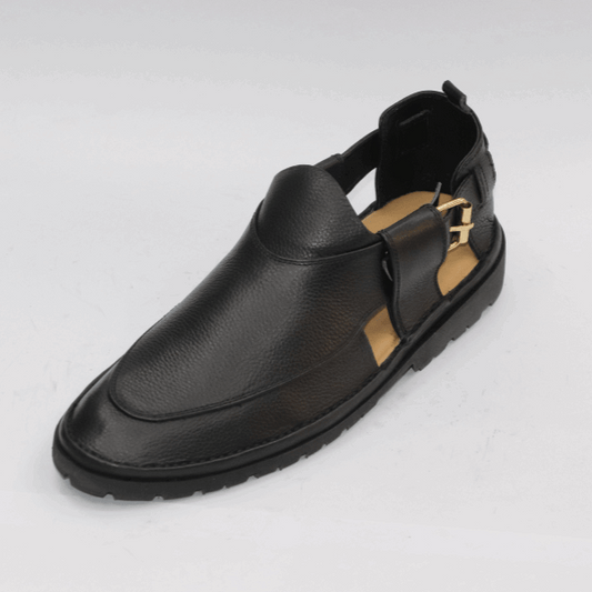 Black Peshawari Sandal – Premium Comfort