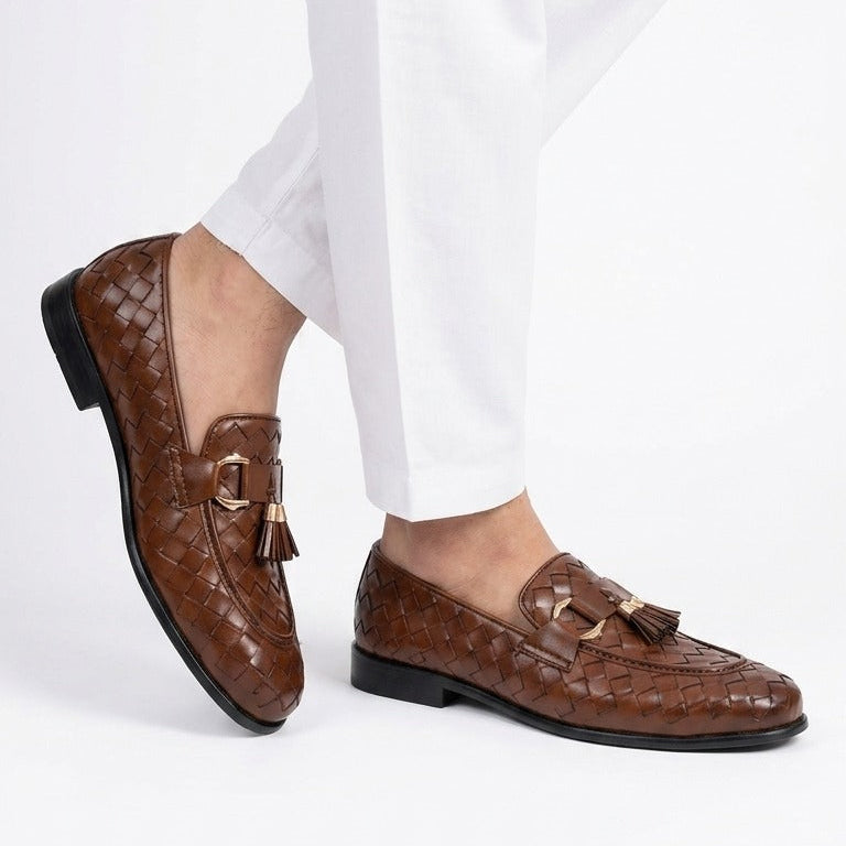 Heritage Woven Tassel Loafers