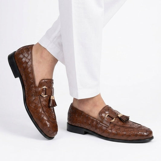 Heritage Woven Tassel Loafers