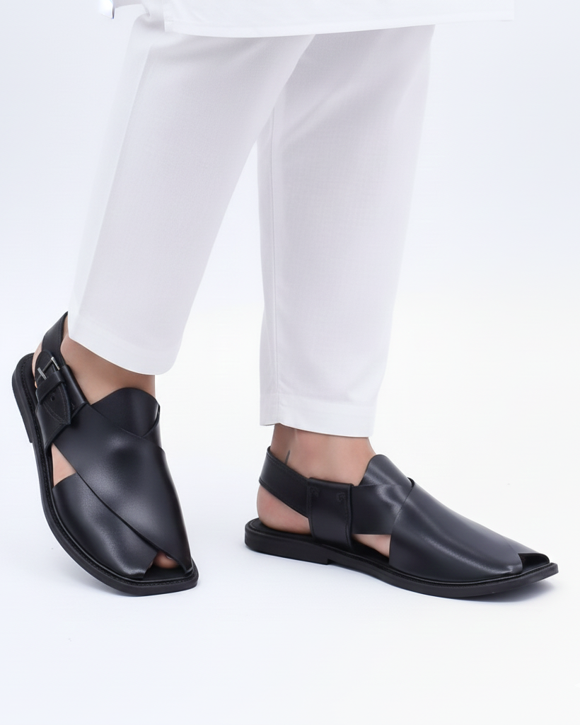 Premium Leather Charsadda Chappal for Men PC#10027