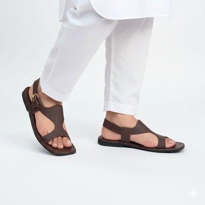 Handmade Pure Leather Panjdar Chappal P#10012