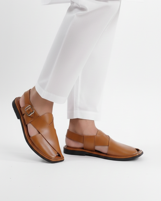 Handmade Pure Leather Peshawari Chappal for Men