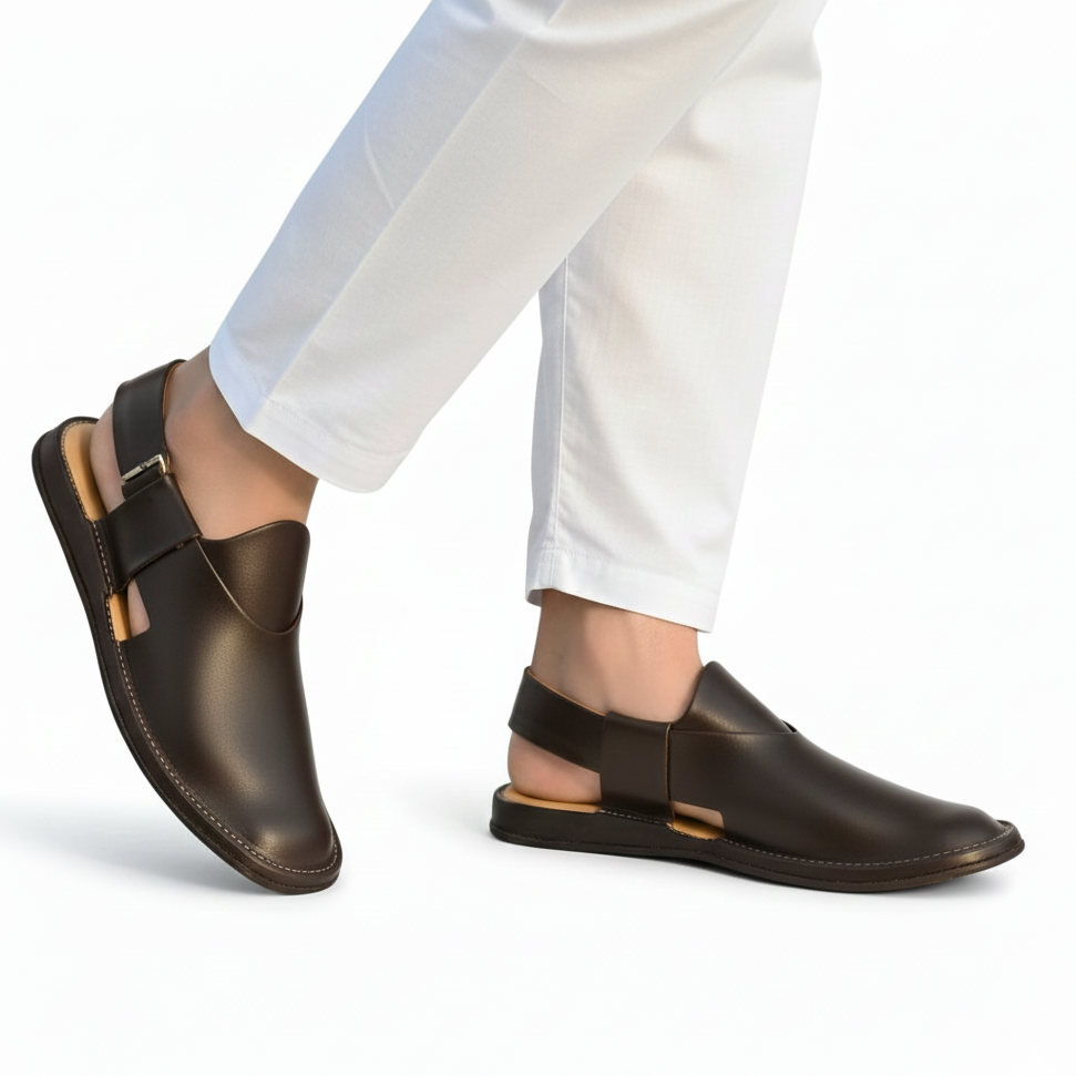 Handmade Pure Leather Peshawari Sandal for Men PS#10021